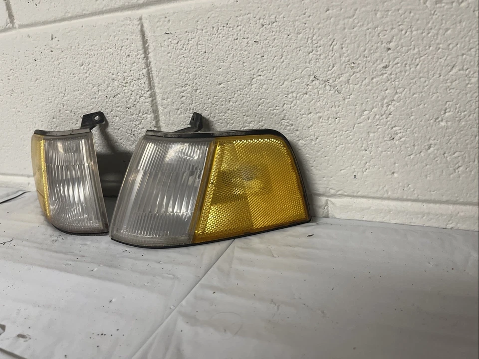 Par de luces de esquina derecha conductor pasajero izquierdo Honda Civic EF 1990-1991 OEM Foto 2 de 4