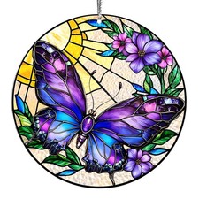 Butterfly Gifts for Women, Acrylic Ornament with Purple