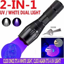 UV Flashlight Black Light, LED Blacklight Pet Urine Detector, Scorpions Finder