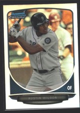 AUSTIN WILSON SEATTLE MARINERS ROOKIE REFRACTOR RC SP 2013 BOWMAN CHROME