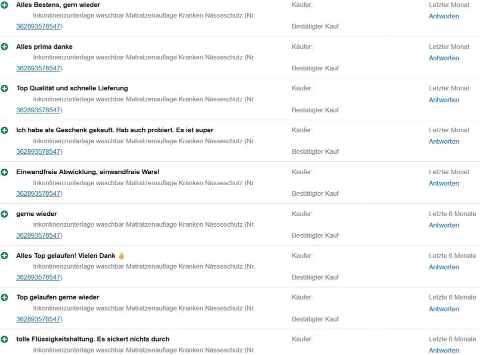 Inkontinenzunterlage waschbar Matratzenauflage Inkontinenzauflage Nässeschutz - Bild 3 von 4