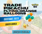 Pikachu Orange Citrus Balloons - Pokemon Pikachu South Korea GO - Jeju