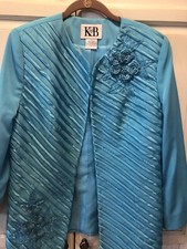 Vintage 80s KB Stella Louise Roy Jacket Sz 10 Beads Embroidered Lined Flowers So