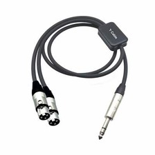 PRO Series Y Cable - Balanced 1/4" TRS Male to Dual XLR Female