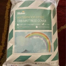 New Crib Mattress Cover, Waterproof Fitted Biloban, Crib Bedding, 36"x36"