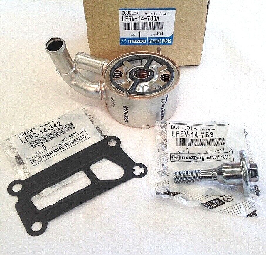 MAZDA オルゴール NEW OEM GENUINE MAZDA Updated Oil Cooler Kit 3 5 6 CX-7 LF6W-14