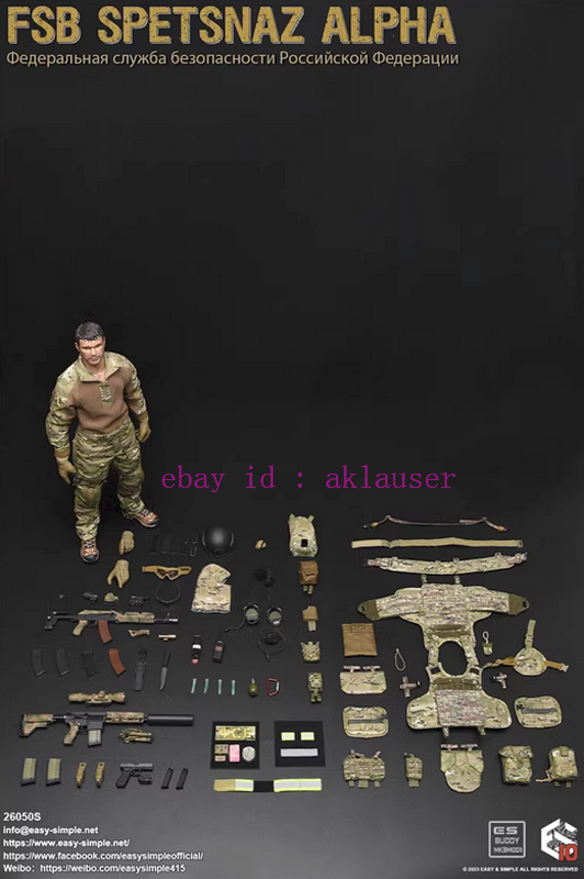 Easy&Simple Es26050s 1/6 Russia Fsb Spetsnaz Alpha Action Figure
