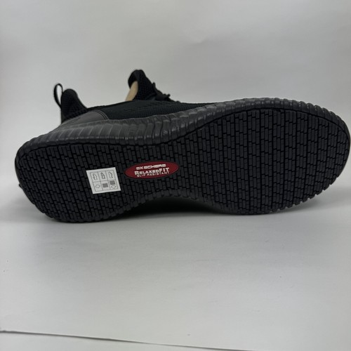 Skechers Mens Cessnock Black Safety Shoes Size 10 Slip Resistant Restaurant - Imagen 9 de 14