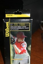 WILSON Deluxe Belt Loop Youth Baseball Pant Medium Waist 26-28"
