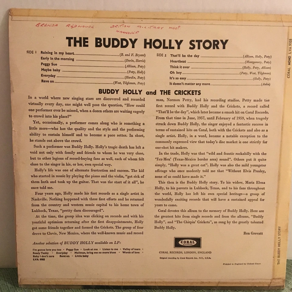 BUDDY   HOLLY         LP    THE BUDDY HOLLY  STORY Foto 2 de 4