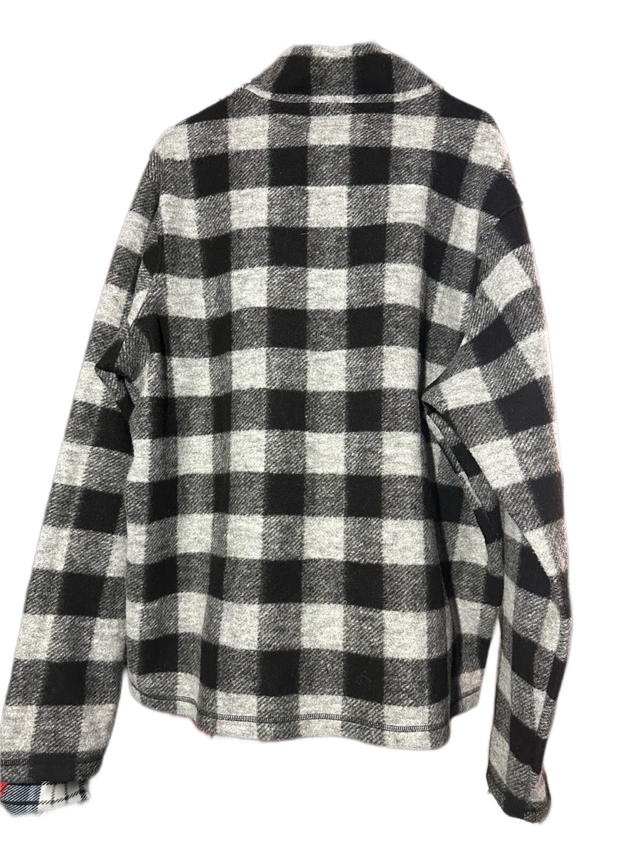 John wayne wooly plaid clearance fleece pullover