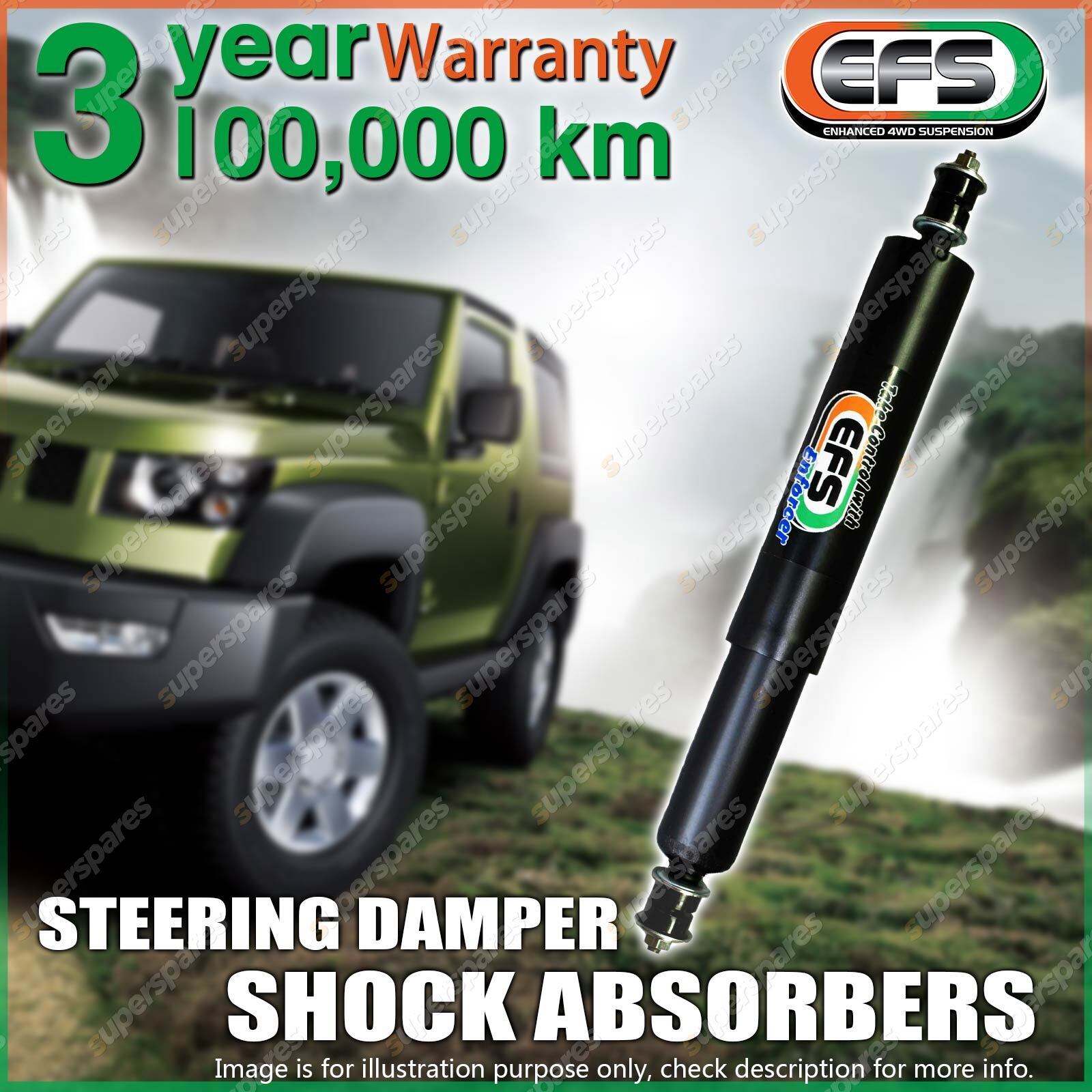 EFS Enforcer Steering Damper for NISSAN PATROL GU LWB Y61 1998ON eBay