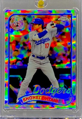 SHOHEI OHTANI DODGERS REFRACTOR Topps Chrome 2024 SP Insert Holo Card