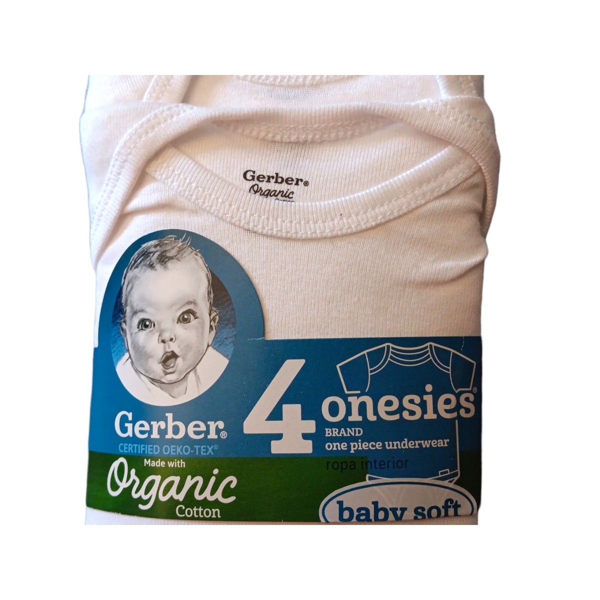 Gerber Baby Unisex Confezione Da 4 Pezzi Bianco Italia - Foto 3
