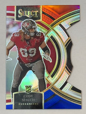 2023 Panini Select Die Cut Premier Red & Blue #133 Rookie Cody Mauch Bucs