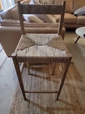 ZARA HOME HIGH ASH BAR STOOL NEW