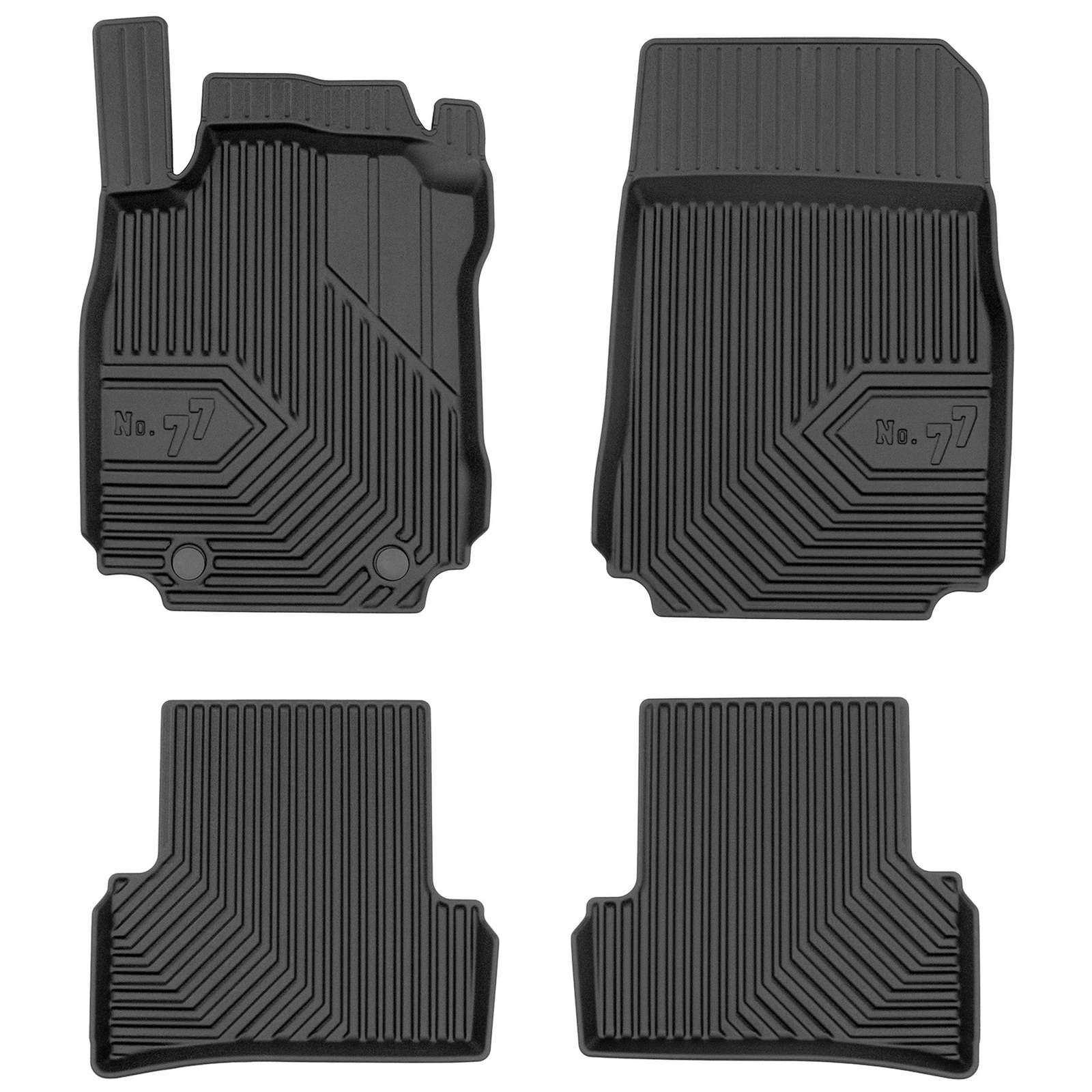 Tapis de sol TPE étanches avec bords hauts pour Renault Modus