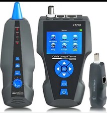 Network Cable Tester,At278 TDR Multi-Functional LCD Tracker for RJ45, RJ11, BNC,