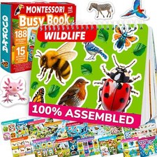 QUOKKA Montessori Busy Book for Kids  Learning Wildlife