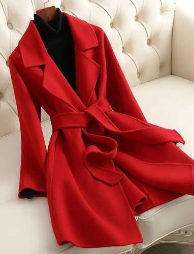 100% Cashmere Coat Women Vintage Wool Small Medium Large Size 4 to 12 Winter New - Picture 3 of 45