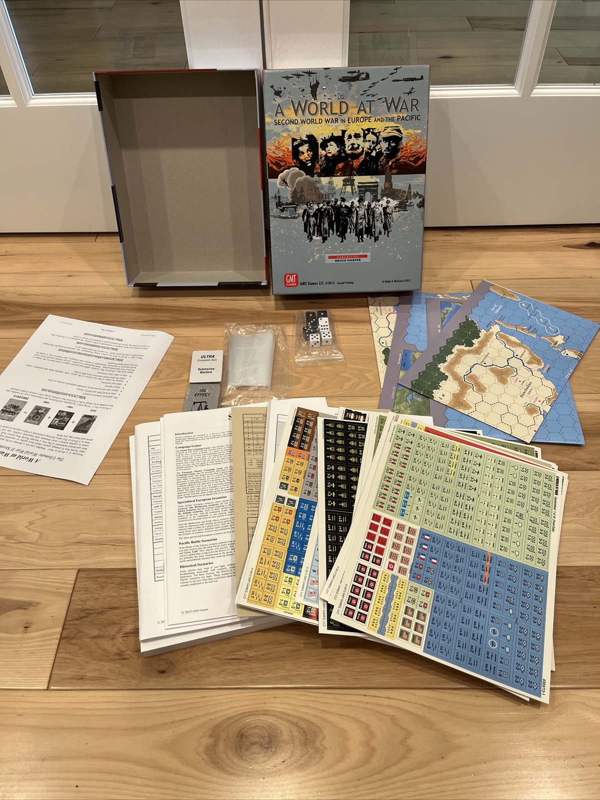 GMT Games A World at War 2nd Printing World War II Europe Pacific 2013