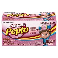 Pepto Bismol Children's Chew Tablets Bubble Gum 24ct