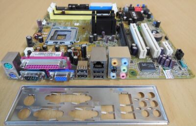 Asus P5GD2-TVM/S Rev 1.01 Mainboard +Blende Intel 915P Sockel 775 DDR2 VGA*m1100