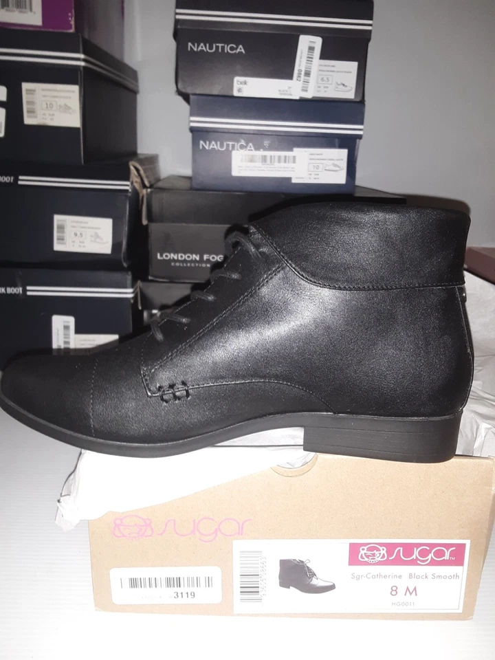 Sugar Women's sz 8 m Catherine Ankle Boot Ladies Lace Up Bootie w/ Collar #00p - Image 4 of 4