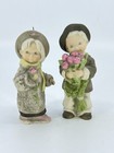 Enesco “Pretty as a Picture” grandchildren figurines by Kim Anderson Boy & Girl