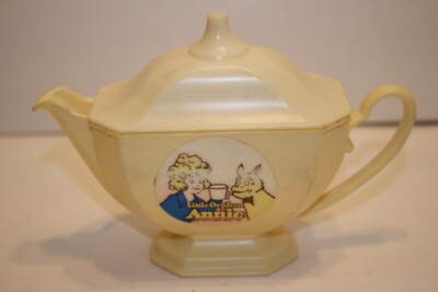 VINTAGE 1978 LITTLE ORPHAN ANNIE PLASTIC TEAPOT NEW YORK NEWS INC.