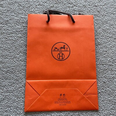 New Authentic Hermes Paper Bag Shopping Bag Gift Bag Bags Empty