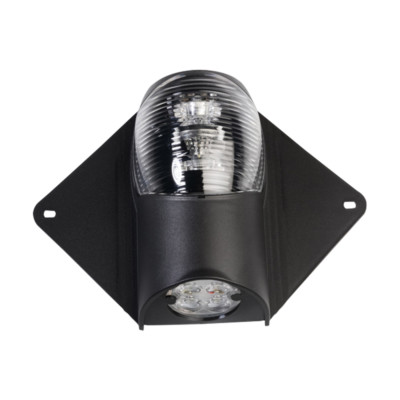 LED Mast und Decksleuchte 12V Strahler Marine Deck Boot Mastkopf Bug schwarz 