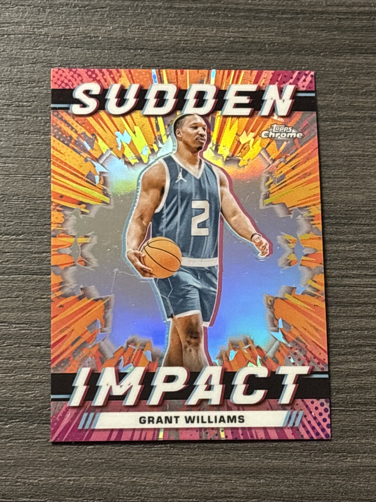 Grant Williams 2023-24 Topps Chrome Sudden Impact #SI-11 Charlotte Hornets