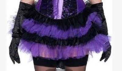 mehrlagiger Rock Tutu lila Petticoat Kostüm Halloween Karneval Ballett Tanzen
