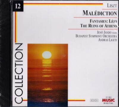 CD Jeno Jando - Liszt Malediction Fantasies Lelio The Ruins of Athens - Sealed