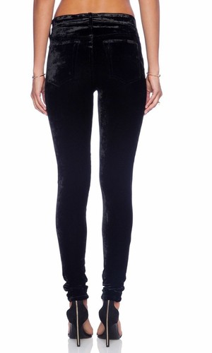 NEW Joe's Black Velvet Mid Rise Legging 5 Pocket Jeans (Size 23) - MSRP $238.00! - Picture 4 of 12