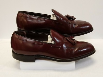 Bostonian Burgundy Leather Slip-On Penny Loafers Men’s 8-1/2 Bostonian Mens Shoes 8 1/2 W Tassel Loafers Kiltie Burgundy  main image 3