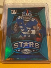 Saquon Barkley CS-2  Panini Certified Football Stars Teal 48/50 Giants Nice 