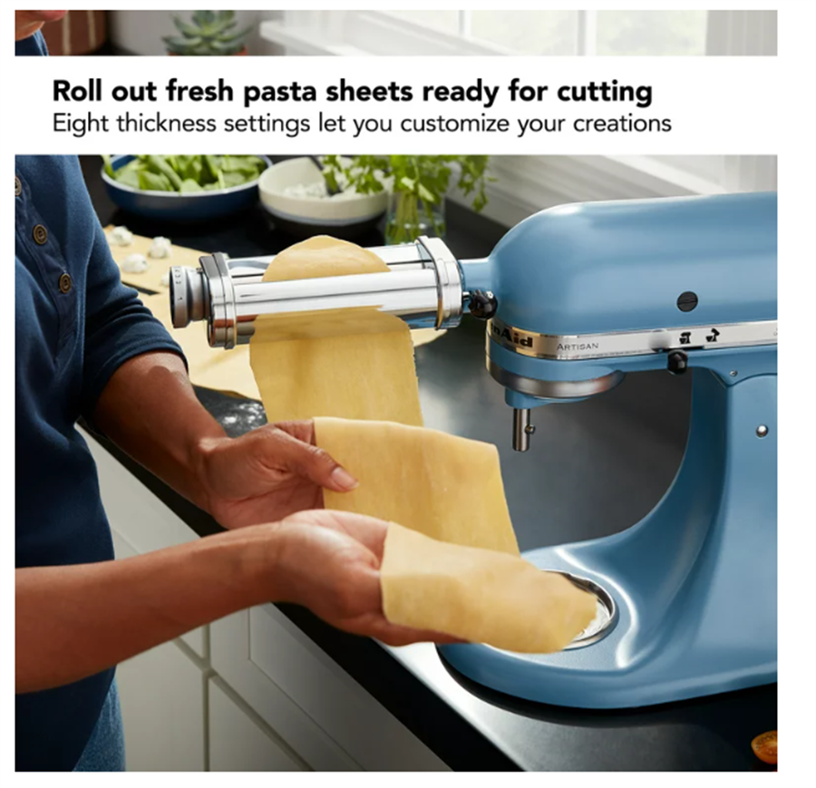 KitchenAid Pasta Roller Attachment KSMPSA ,9.70 x 3.80 x 2.20 Inches