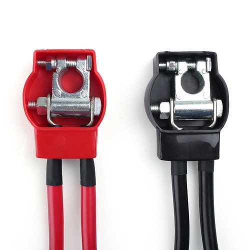 8 PACK Top Post Battery Terminal Connectors End Positive and Negative W/ Covers - Picture 5 of 8
