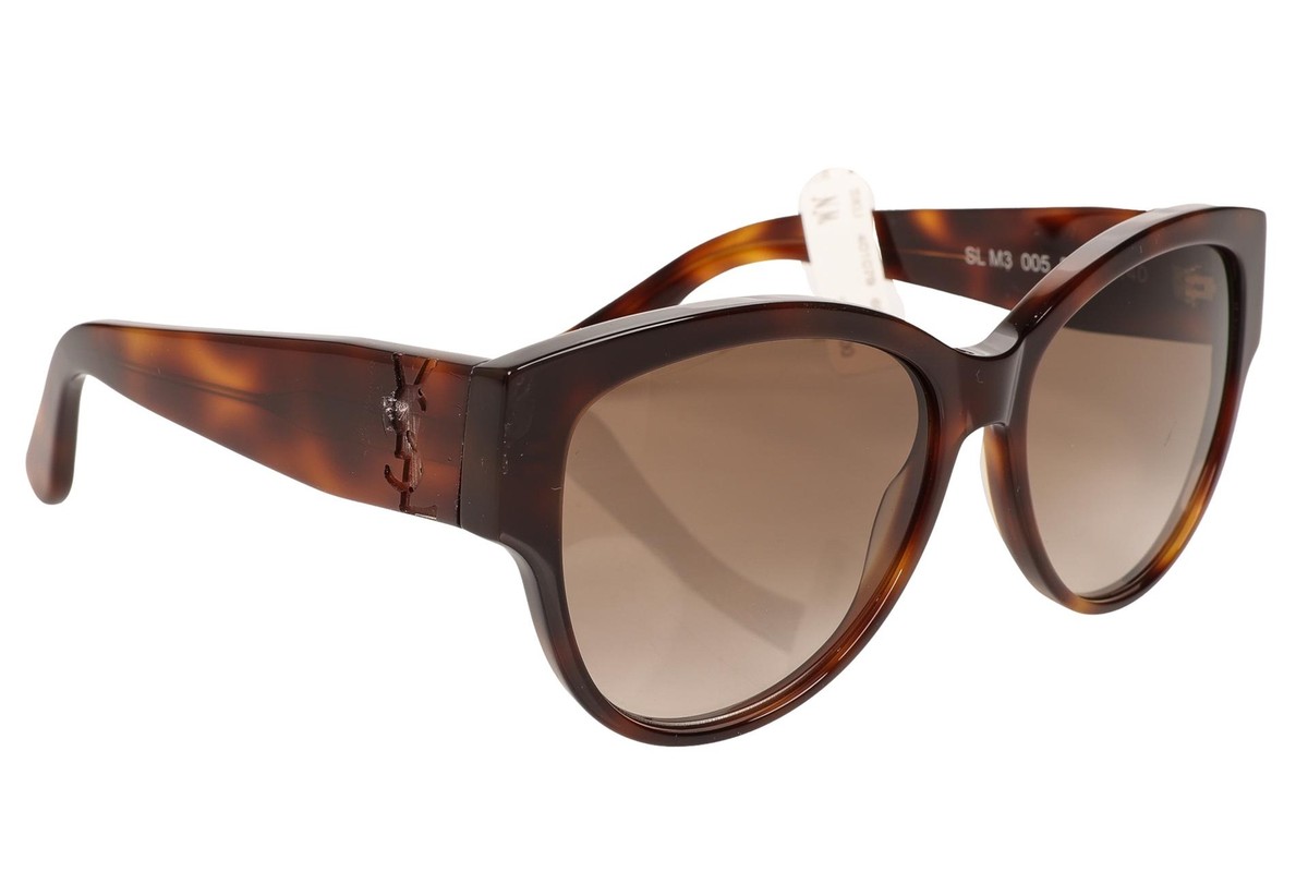 Yves Saint Laurent SL M3 005 55mm Havana / Brown Sunglasses 