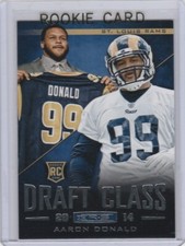 AARON DONALD ROOKIE CARD Los Angeles Rams DRAFT CLASS RC Football 2014 R&S LE