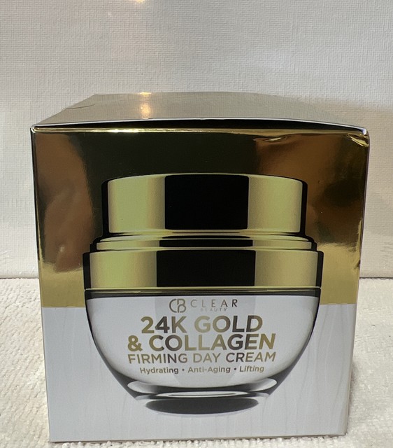 Clair Beauty 24k Gold and Collagen Firming Day Cream 1.69 Oz / 50 Ml