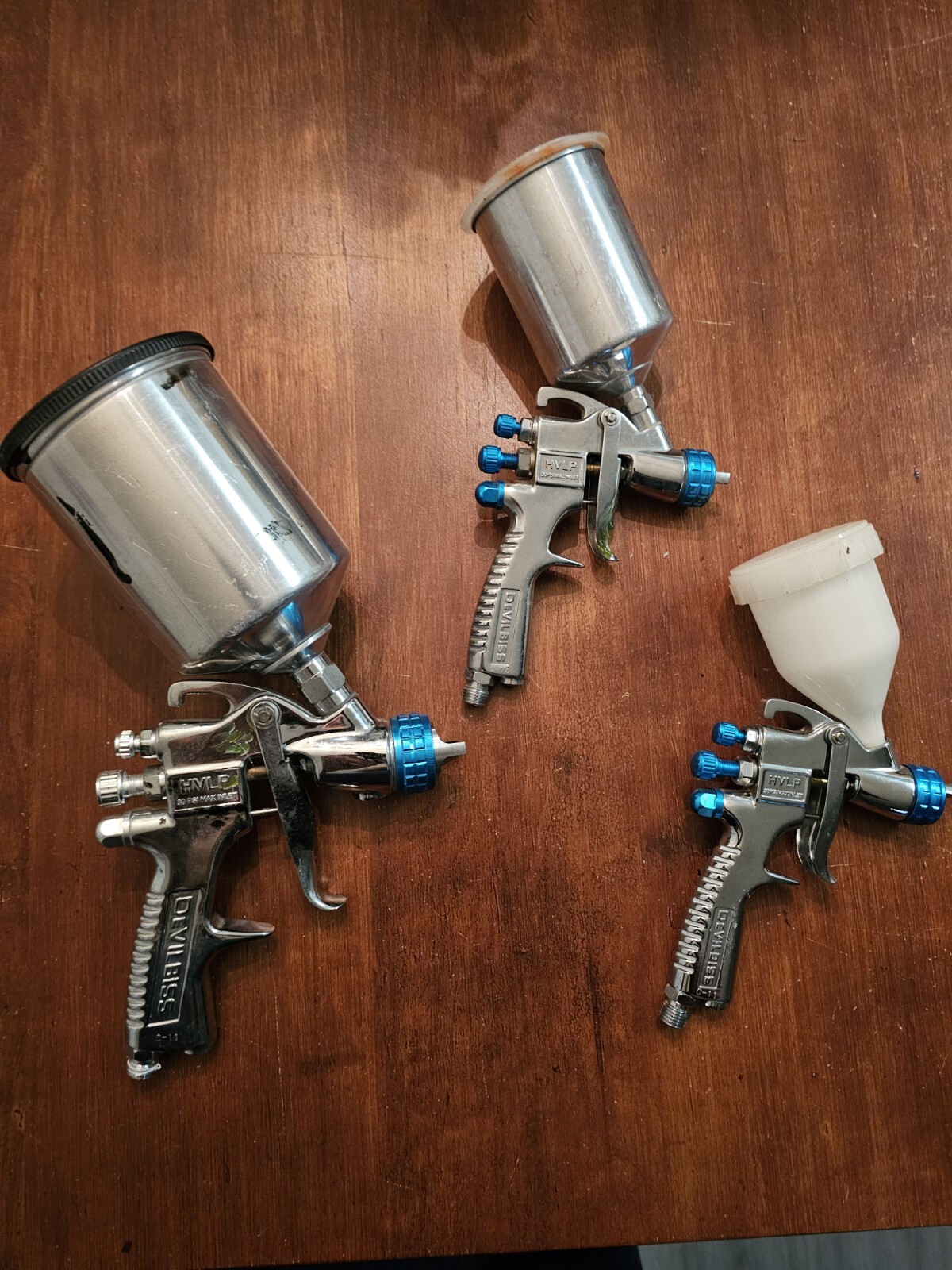 Devilbiss Starting Line Spray Gun Lot Of 3 Paint Guns eBay