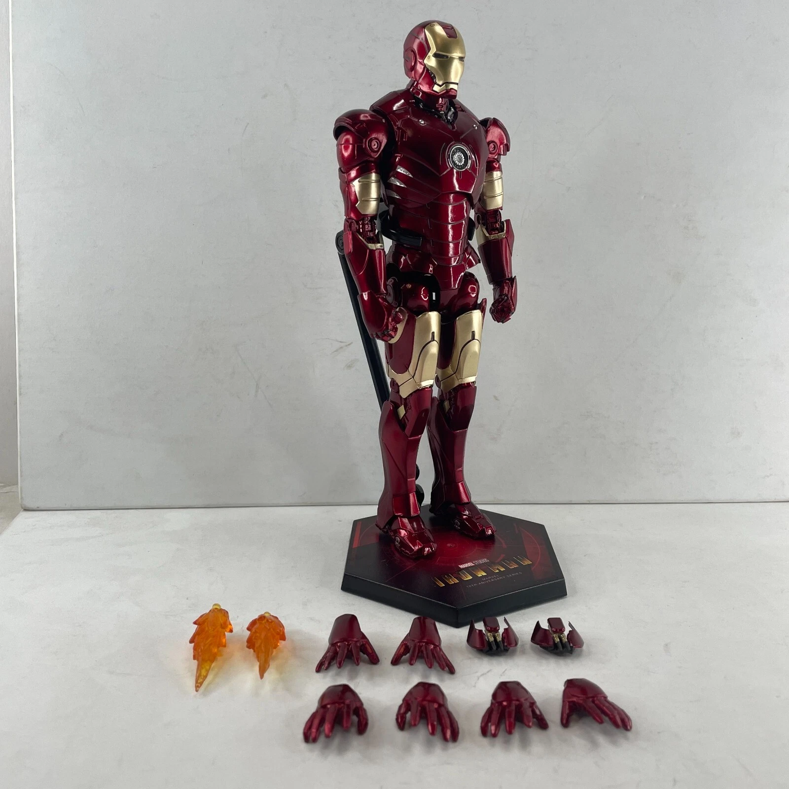 Marvel Avengers Iron Man Mark 3 MK3 Ironman Toy LED Light Action Figure Model - product detail image 8