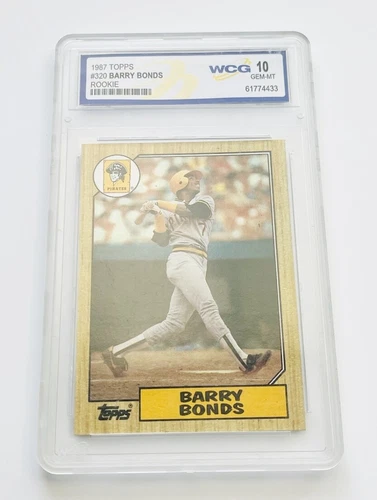 1987 Topps Barry Bonds #320 Rookie Pittsburgh Pirates RC WCG 10 GEM MINT