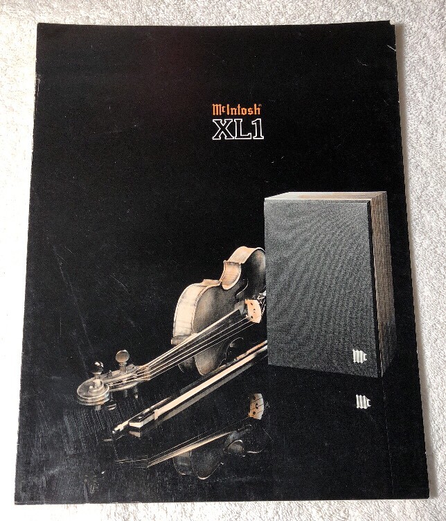 MCINTOSH XL1 SPEAKERS ORIGINAL COLOR PRODUCT GUIDE M666