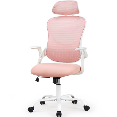 Ergonomic High-Back Mesh Office Computer Desk Chair with Wheels and Headrests