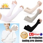 NEW Cooling Sport Arm Stretch Sleeves Sun UV Protection Covers Cycling Golf AU