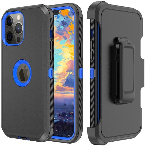 For iPhone 13 12 Mini 11 12 13 Pro Max Shockproof Rugged Cover Case + Belt Clip - Picture 55 of 71